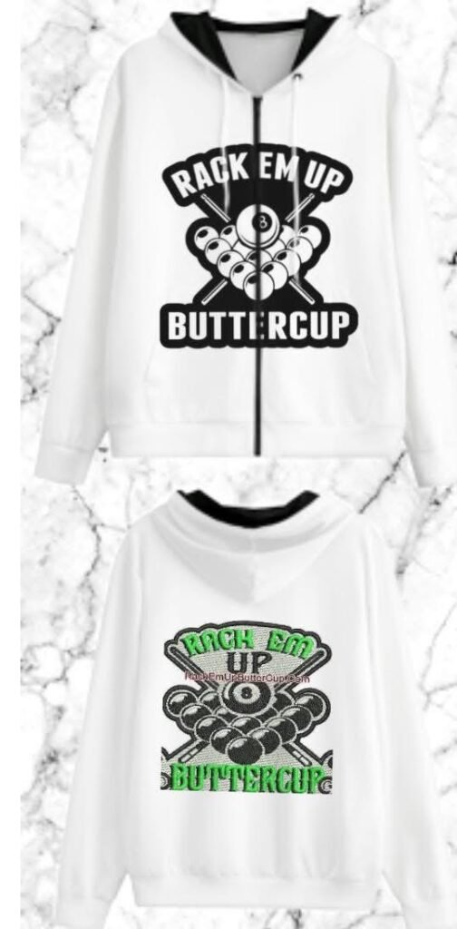 zipper rack em up hoodie jacket $60